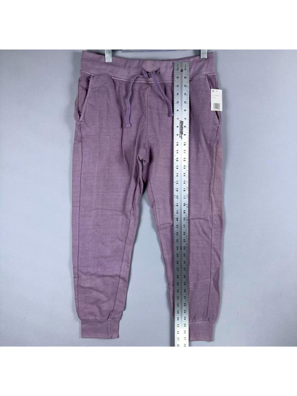 Weatherproof Sweatpants Size Large Vintage Lavender Jogger Drawstring Waistband - Picture 7 of 12